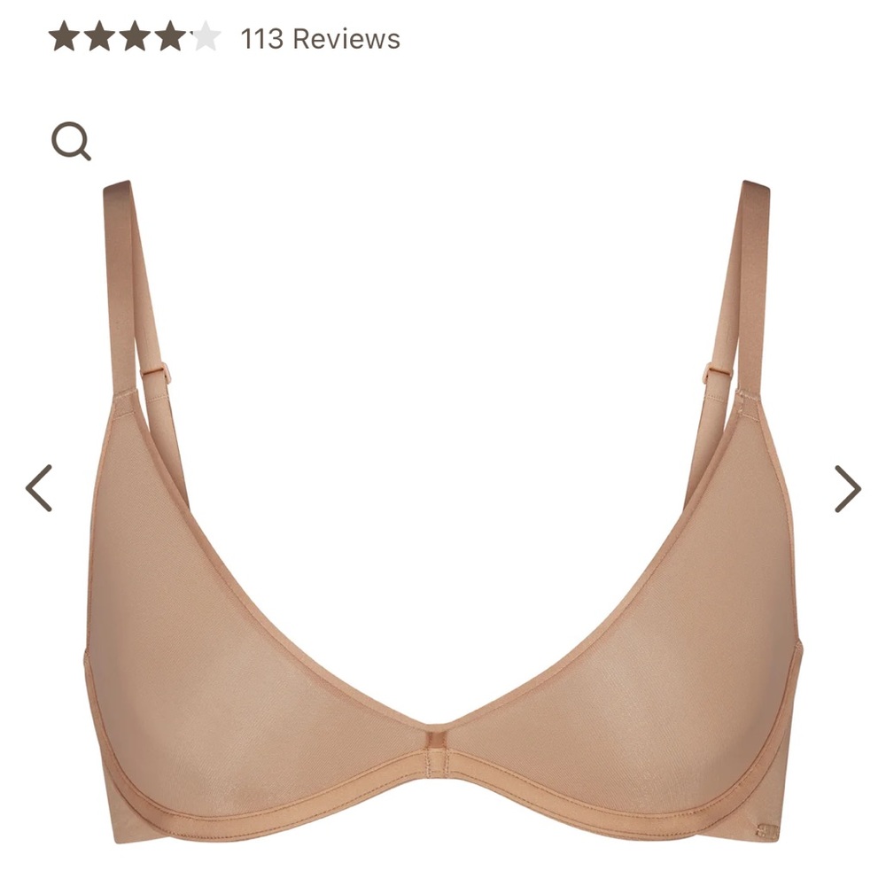 Weightless scoop bra - color clay